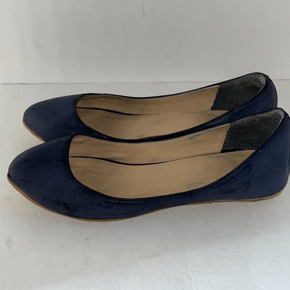 GUCCI | Women's Ballerina Flats Shoes Blue Size 6 - Picture 4 of 9